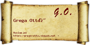 Grega Ottó névjegykártya