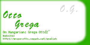 otto grega business card
